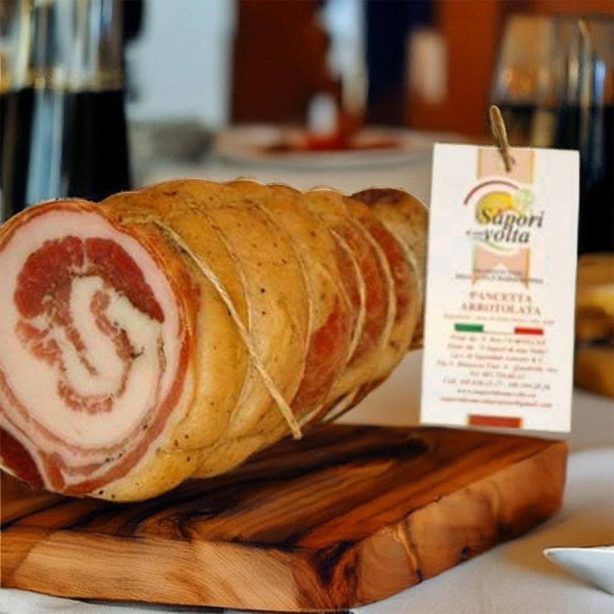 Pancetta Arrotolata artigianale dell'Irpinia I sapori di una volta